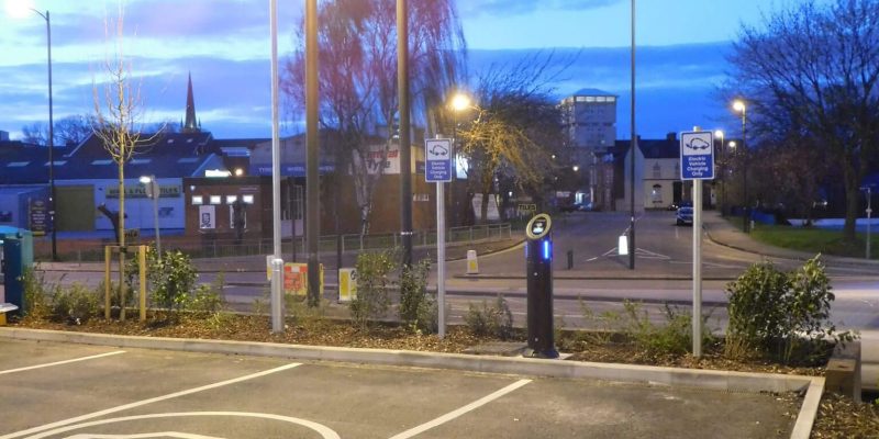 Huddersfield Car park electrical parking for cars
