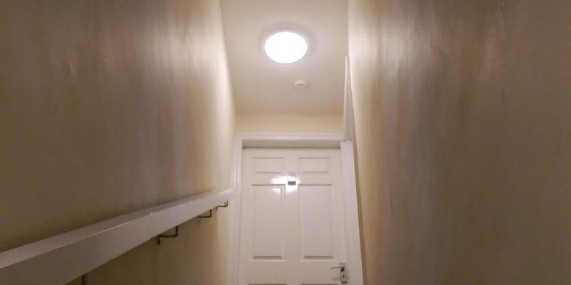 lightning in hall way